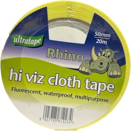 Ultratape Rhino Hi-viz Yellow Cloth Tape 50mm x 20m Ultratape Rhino Hi-viz Yellow Cloth Tape 50mm x 20m