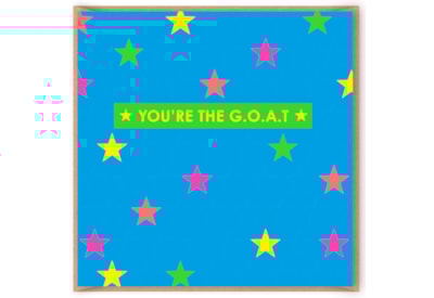 You're The Goat Birthday Card You're The Goat Birthday Card
