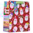 Neon Santa Gift Bag Large