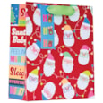 Neon Santa Gift Bag Medium Neon Santa Gift Bag Medium