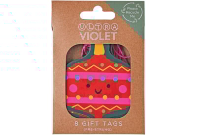 Baubles Cards Gift Tags 8 Pack