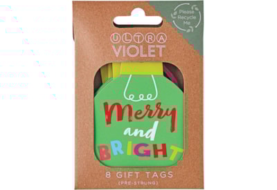 Merry & Bright Gift Tags 8 Pack