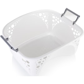 Minky Laundry Basket White Minky Laundry Basket White