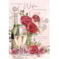 Ling Valentine Wife Gold Roses & Champagne