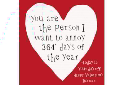 Ling Red Heart Humour Valentines Day Card Ling Red Heart Humour Valentines Day Card