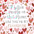 Ling 7 Billion Hearts Valentines Day Card Ling 7 Billion Hearts Valentines Day Card