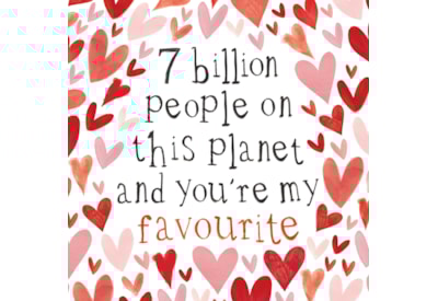 Ling 7 Billion Hearts Valentines Day Card Ling 7 Billion Hearts Valentines Day Card