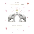 Ling Valentine Two Loving Elephants