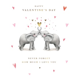 Ling Valentine Two Loving Elephants