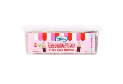 Vidal Fizzy Cola Bottles 7p Sweet Tub Vidal Fizzy Cola Bottles 7p Sweet Tub