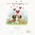 Ling Two Loving Sausage Dogs Valentines Day Card Ling Two Loving Sausage Dogs Valentines Day Card