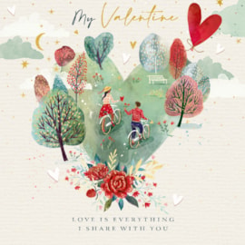 A Romantic Ride Valentine Day Card (VIJA0015)