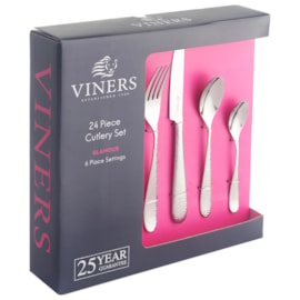 Viners Glamour 18/0 Cutlery Set Giftbox 24pce (0302.638)