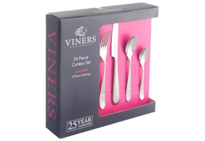Viners Glamour 18/0 Cutlery Set Giftbox 24pce Viners Glamour 18/0 Cutlery Set Giftbox 24pce