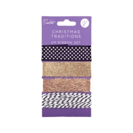 Violet Christmas Traditions Ribbon 4x2m Violet Christmas Traditions Ribbon 4x2m