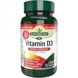 Natures Aid Vitamin D3 4000iu + 33% 80s Natures Aid Vitamin D3 4000iu + 33% 80s