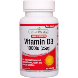 Natures Aid Vitamin D3 1000iu 90s (129330)