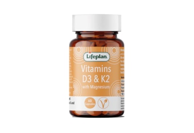 Lifeplan Vitamin D3 & K2 With Magnesium 60s Lifeplan Vitamin D3 & K2 With Magnesium 60s
