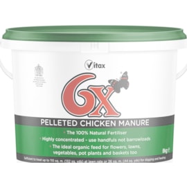 Vitax 6x Chicken Manure 8kg (76XPCF8)