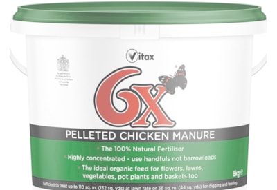 Vitax 6x Chicken Manure 8kg (76XPCF8)