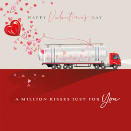 A Million Kisses Valentine Day Card (VJJA0011)