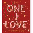 Ling One I Love Valentines Day Card Ling One I Love Valentines Day Card