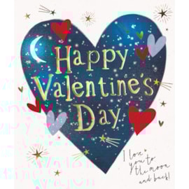Ling Space Heart Valentines Day Card Ling Space Heart Valentines Day Card