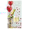 Ling Bottle & Prosecco Valentines Day Card Ling Bottle & Prosecco Valentines Day Card