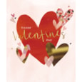 Contempory Hearts Valentine Day Card (VKKA0022)