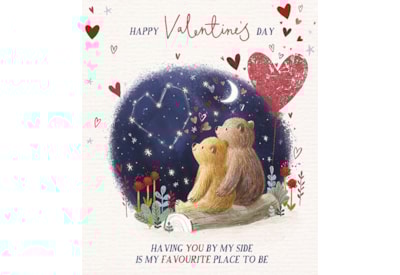 Ling My Moon & Stars Valentines Day Card Ling My Moon & Stars Valentines Day Card
