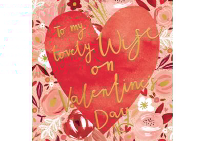 Ling Valentine Wife Floral Pattern With Red Heart Ling Valentine Wife Floral Pattern With Red Heart