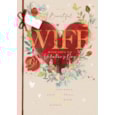 Ling Wife Heart & Roses Valentines Day Card Ling Wife Heart & Roses Valentines Day Card