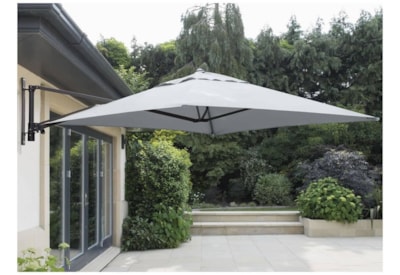 Wall Mounted Parasol Grey Inc. Cover 2x2m Wall Mounted Parasol Grey Inc. Cover 2x2m