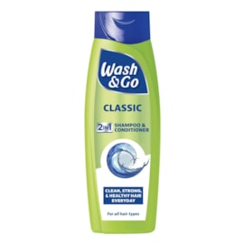 Wash&Go Shampoo 2In1 Classic 290Ml