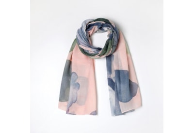 Water Colour Floral Summer Scarf Moss Blush Water Colour Floral Summer Scarf Moss Blush