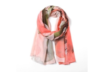 Water Colour Floral Summer Scarf Sage Yellow Water Colour Floral Summer Scarf Sage Yellow
