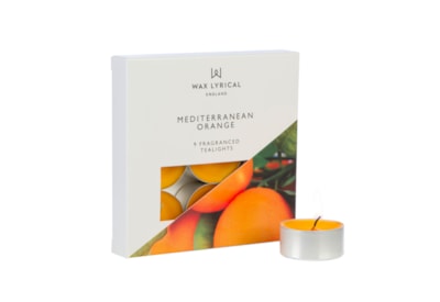 Wax Lyrical Tealights Mediterranean Orange 9s Wax Lyrical Tealights Mediterranean Orange 9s