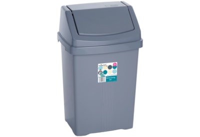 Wham Casa Swing Bin Silver 8ltr Wham Casa Swing Bin Silver 8ltr