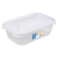 Wham Cuisine Rect Food Box & Lid Clear/ice White 1.6lt Wham Cuisine Rect Food Box & Lid Clear/ice White 1.6lt