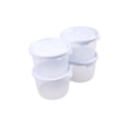 Wham Setx4 Round Food & Lid Clear/ice White 300ml (12379)