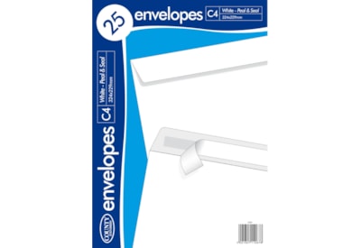 White Peel & Seal Envelope C4 25s White Peel & Seal Envelope C4 25s