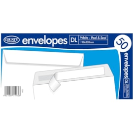 White Peel & Seal Envelope Dl 50s White Peel & Seal Envelope Dl 50s