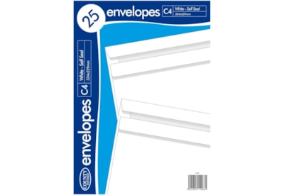 White Self Seal Envelope C4 25s White Self Seal Envelope C4 25s