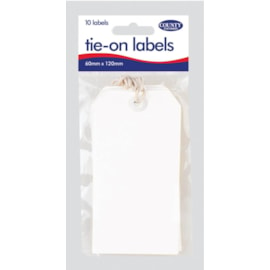 White Tie On Tags 10s (C157)