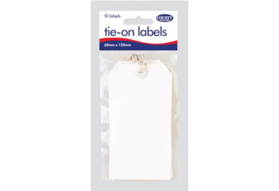 White Tie On Tags 10s (C157)