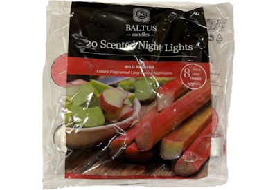 Baltus 8hr Burn Nightlights Wild Rhubarb 20s Baltus 8hr Burn Nightlights Wild Rhubarb 20s