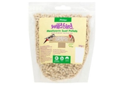 Wild Bird Mealworm Suet Pellets 500g (25018)