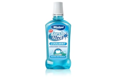Wisdom Fresh Effect Coolmint Mouthwash 500ml Wisdom Fresh Effect Coolmint Mouthwash 500ml
