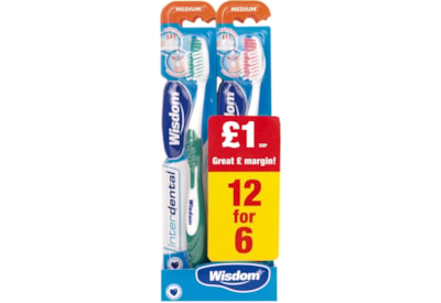 Wisdom Medium Interdental Toothbrush 12/6 (2211MSE)
