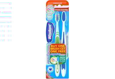 Wisdom Toothbrush 2 for 1 Med Medium Wisdom Toothbrush 2 for 1 Med Medium